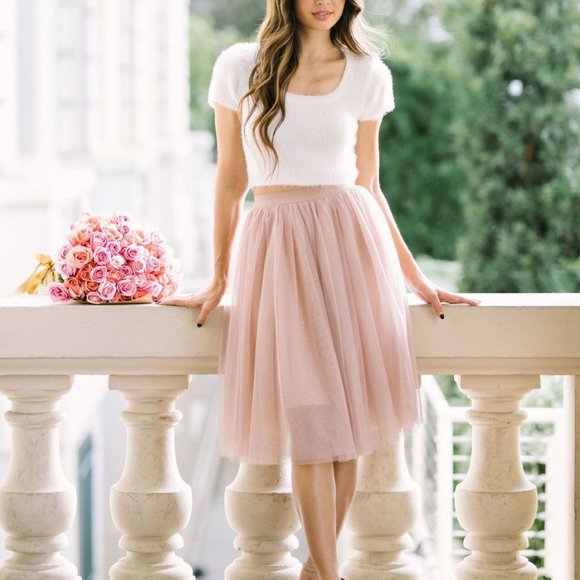 Midi Tulle Skirt - Picture 1 of 6